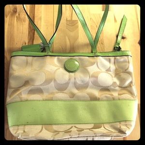 Lime Green Coach Bag 💚